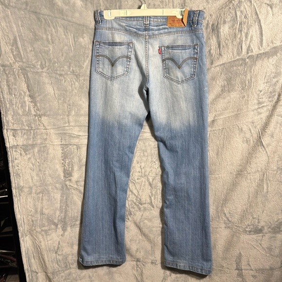 Levi’s women’s 517 30 x 34 cropped bootcut Light Blue Jeans casual everyday wear - Picture 3 of 7